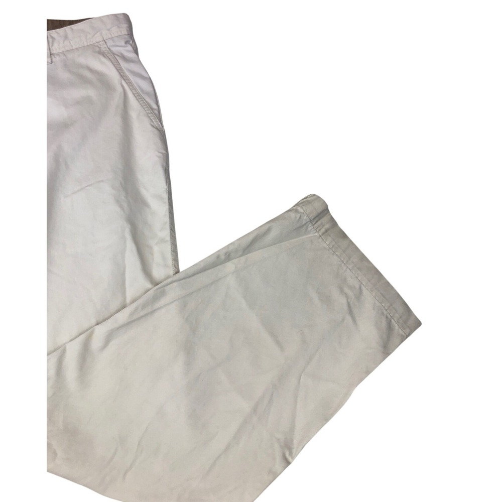 Tommy Hilfiger Mens Vintage 04 Wide Leg Chinos Cream Off-White 36x32 Y2K Baggy - Picture 7 of 10